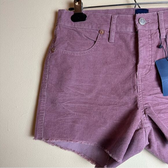 GAP Corduroy Shorts Mauve Nostalgia Rose Pink Cut-Off Frayed Hem Women’s Size 2 - Picture 4 of 15